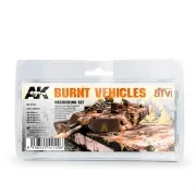 BURNT VEHICLES SET - AK Interactive AK4120