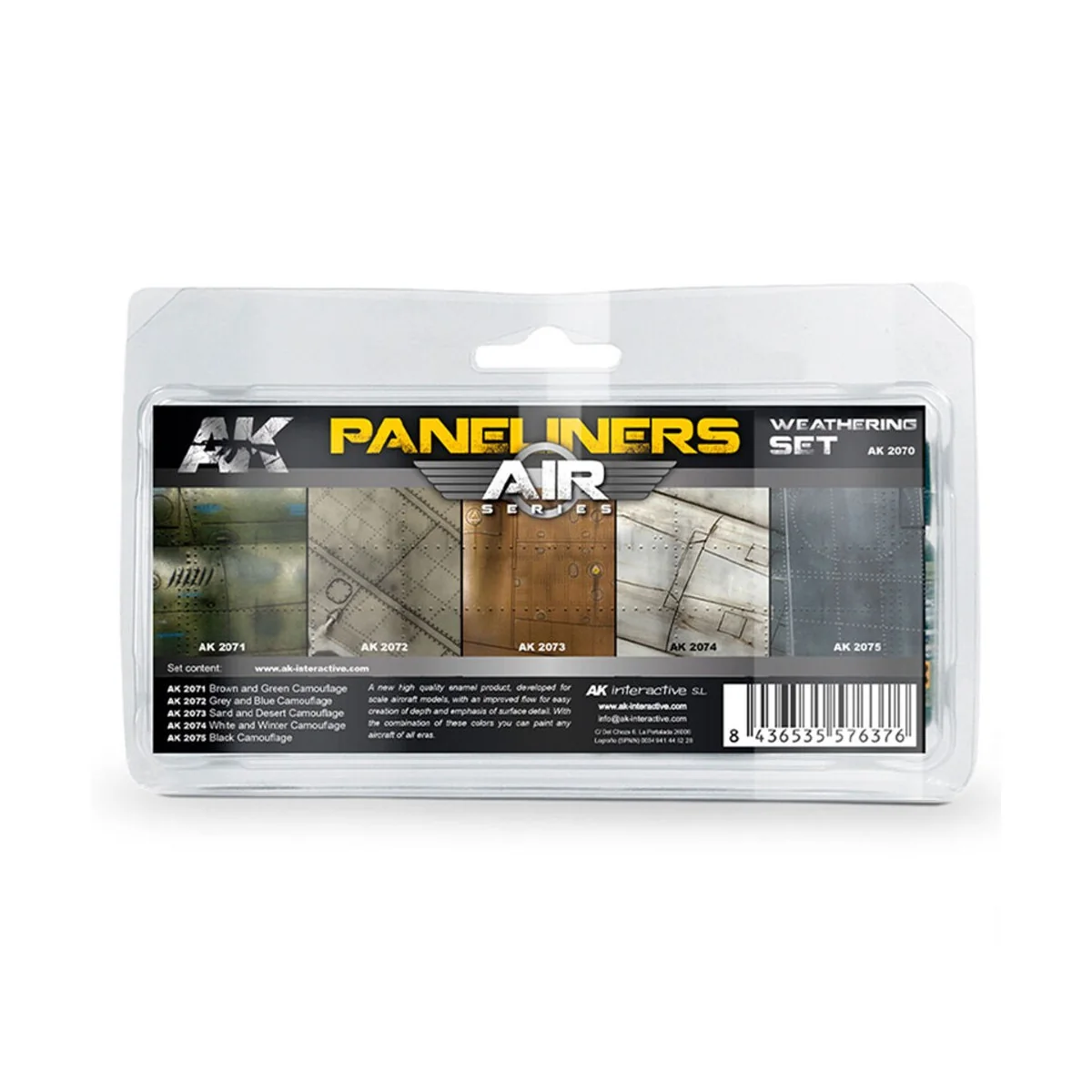 PANELINERS WEATHERING SET - AK Interactive AK2070 PANELINERS WEATHERING SET - AK Interactive AK2070
