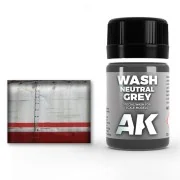 NEUTRAL GREY FOR WHITE/BLACK WASH - AK Interactive AK677