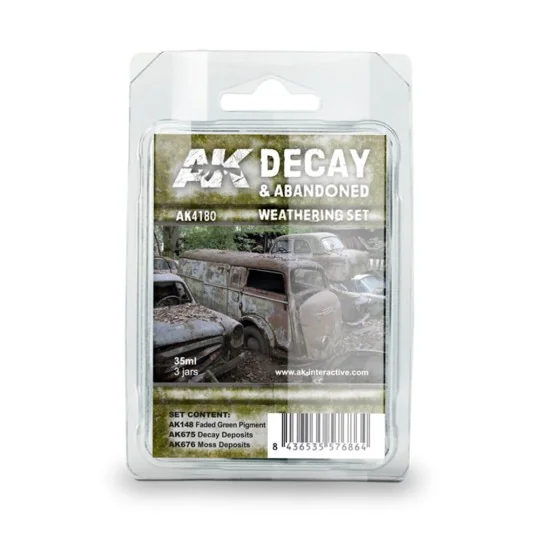 DECAY & ABANDONED WEATHERING SET - AK Interactive AK4180