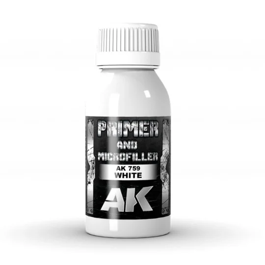 WHITE PRIMER AND MICROFILLER 100 ml - AK Interactive AK759