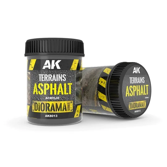 TERRAINS ASPHALT - 250ml (Acrylic) - AK Interactive AK8013