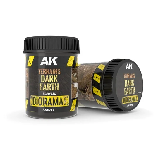 TERRAINS DARK EARTH - 250ml (Acrylic) - AK Interactive AK8018