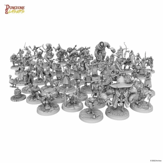 Dungeons & Lasers Miniatures: NPC MINIATURE PACK - Archon Studio DN...