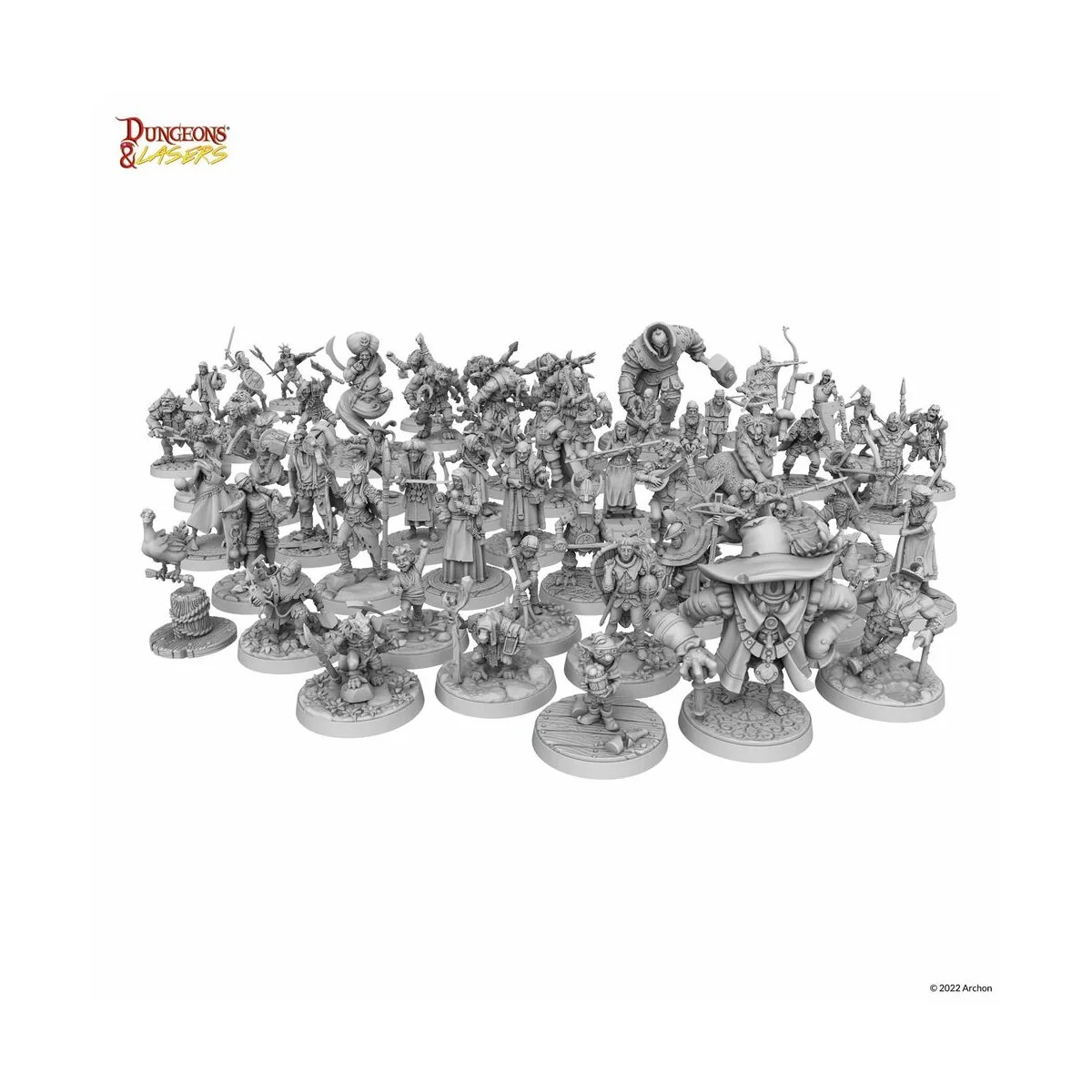 Dungeons & Lasers Miniatures: NPC MINIATURE PACK - Archon Studio DN...