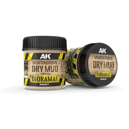 SPLATTER EFFECTS DRY MUD - 100ml (Acrylic) - AK Interactive AK8027