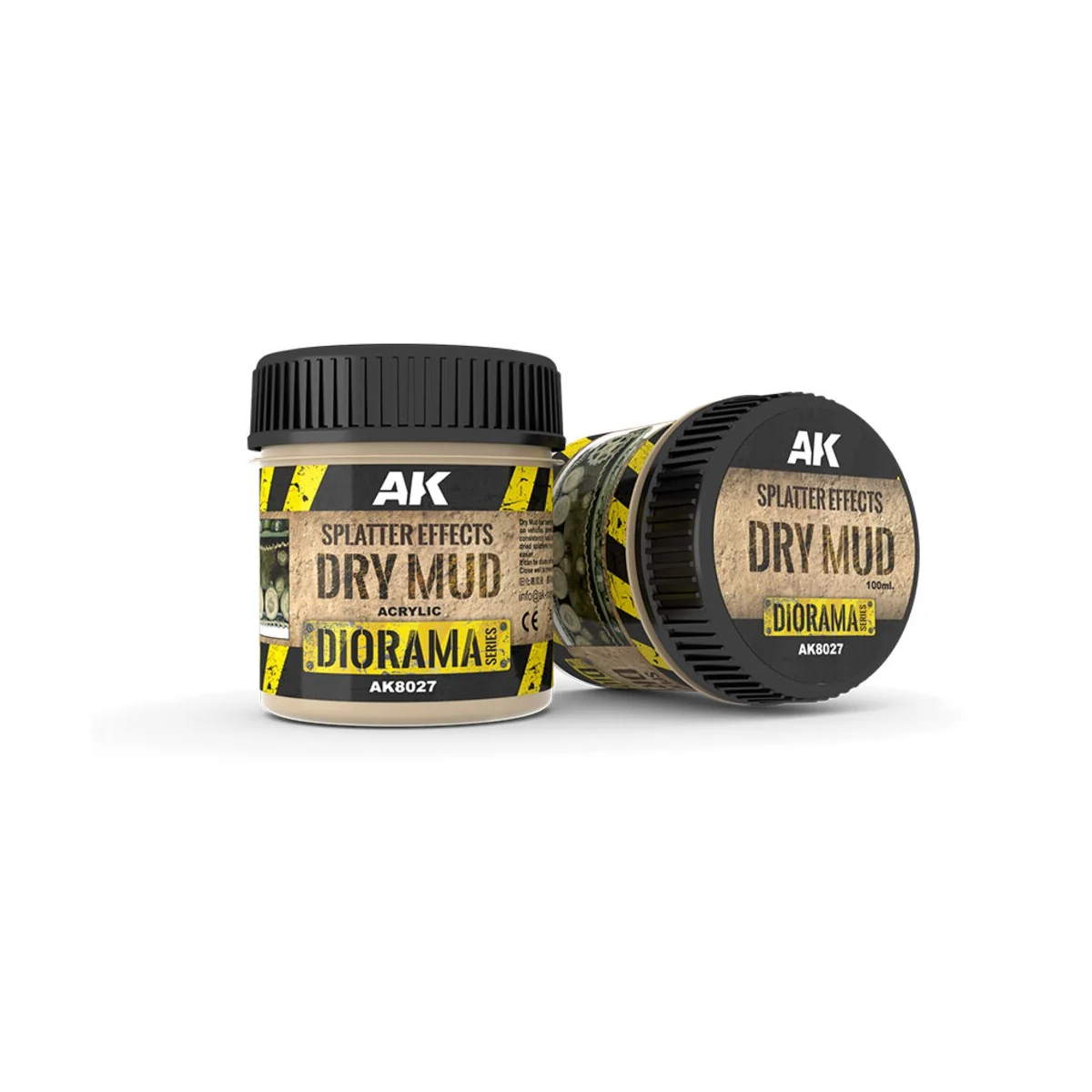 SPLATTER EFFECTS DRY MUD - 100ml (Acrylic) - AK Interactive AK8027