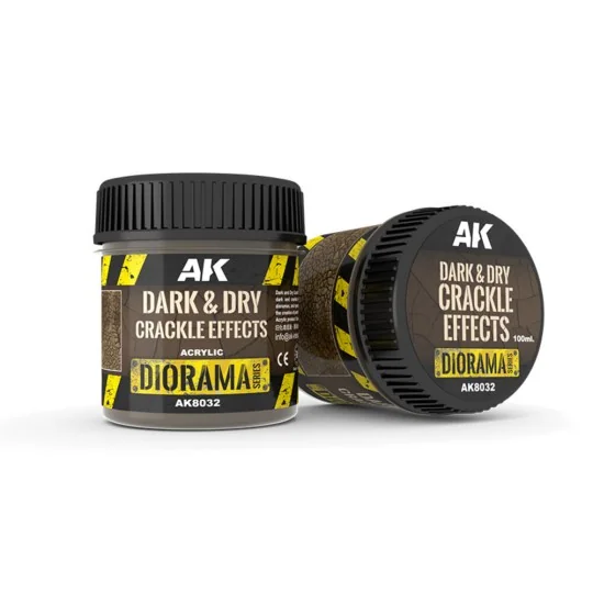 DARK & DRY CRACKLE EFFECTS - 100ml (Acrylic) - AK Interactive AK8032