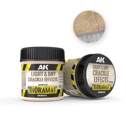 LIGHT & DRY CRACKLE EFFECTS - 100ml (Acrylic) - AK Interactive AK8033