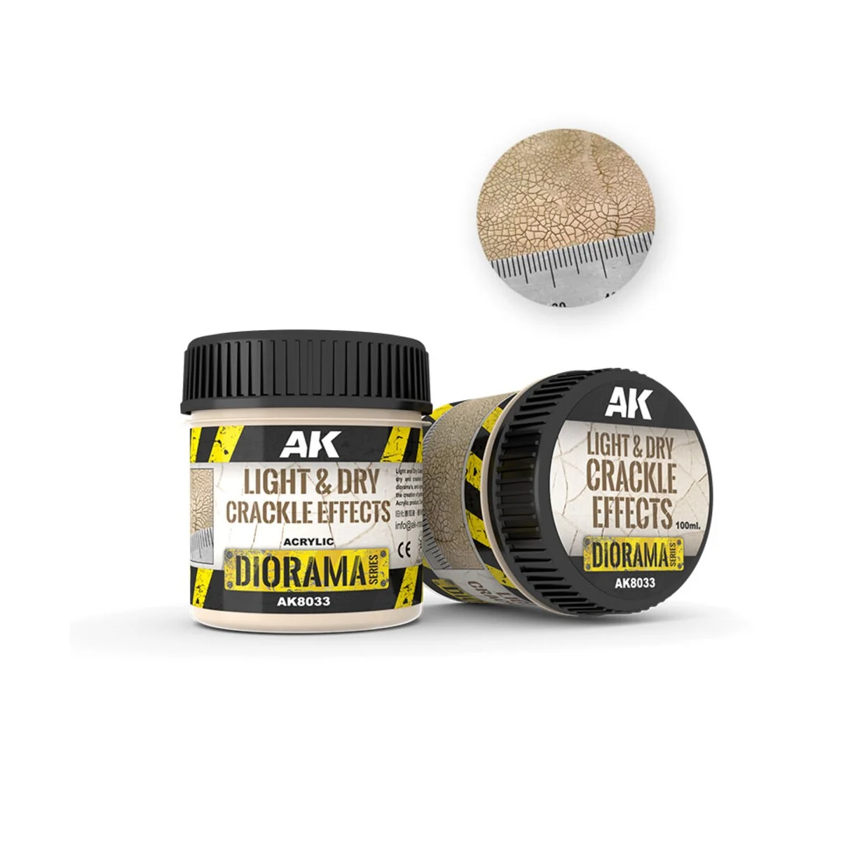 LIGHT & DRY CRACKLE EFFECTS - 100ml (Acrylic) - AK Interactive AK8033
