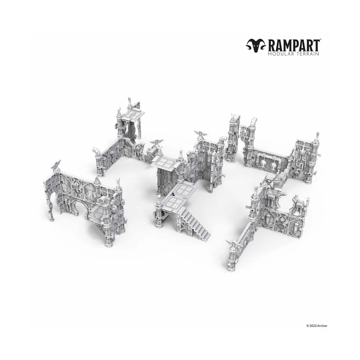 Modular Terrain: COBALT FOUNDRY - Archon Studio RAM0002