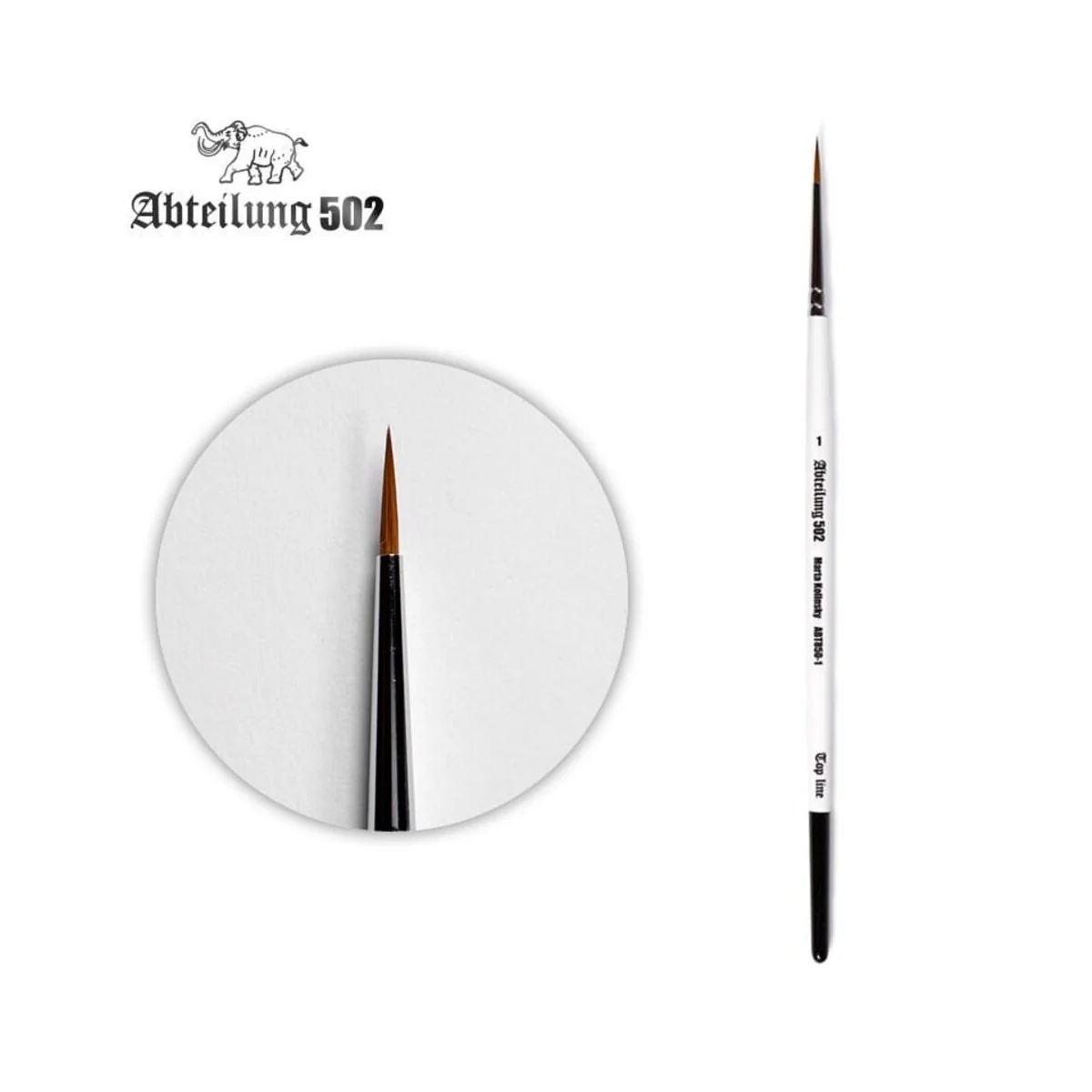 TOP LINE Pincel Marta Kolinsky 1 - AK Interactive ABT850-1