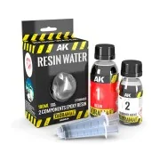 RESIN WATER 2-COMPONENTS EPOXY RESIN - 180ml - AK Interactive AK8044