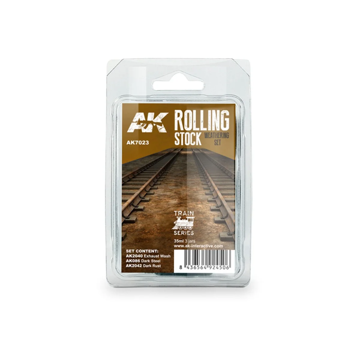 ROLLING STOCK WEATHERING SET TRAIN SERIES - AK Interactive AK7023 ROLLING STOCK WEATHERING SET TRAIN SERIES - AK Interactive AK7023