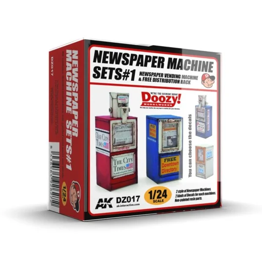 NEWSPAPER MACHINE SETS 1 - AK Interactive DZ017