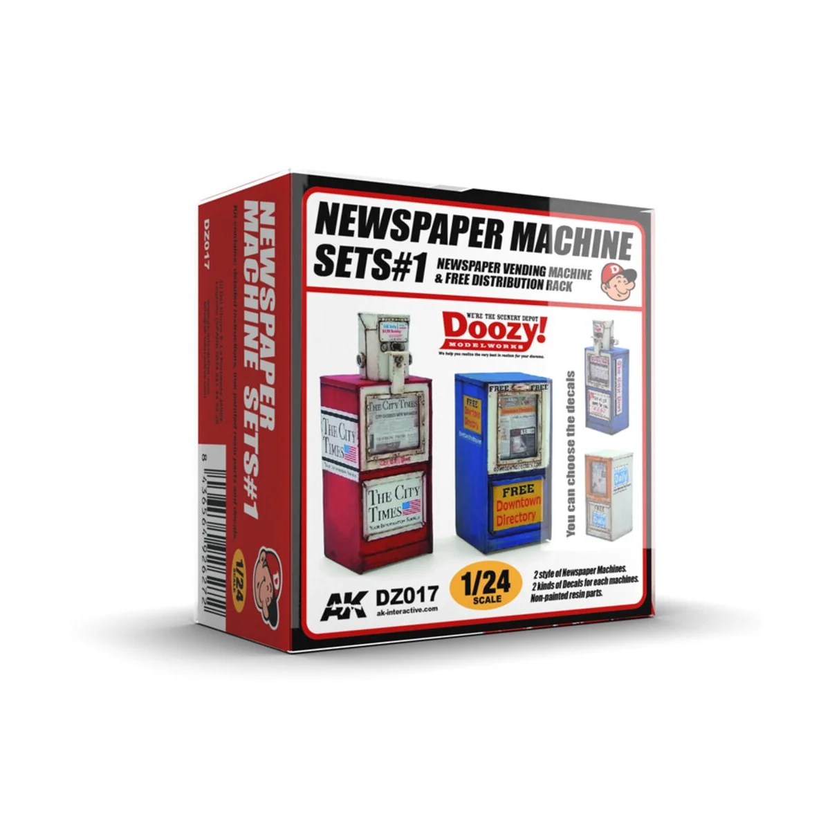 NEWSPAPER MACHINE SETS 1 - AK Interactive DZ017