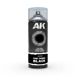 Fine Primer Black - Spray 400ml (Includes 2 nozzles) - AK Interacti...