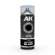 Fine Primer Black - Spray 400ml (Includes 2 nozzles) - AK Interacti...