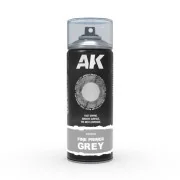 Fine Primer Grey - Spray 400ml (Includes 2 nozzles) - AK Interactiv...