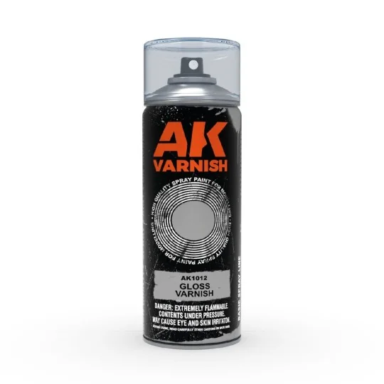 Gloss Varnish - Spray 400ml (Includes 2 nozzles) - AK Interactive A...