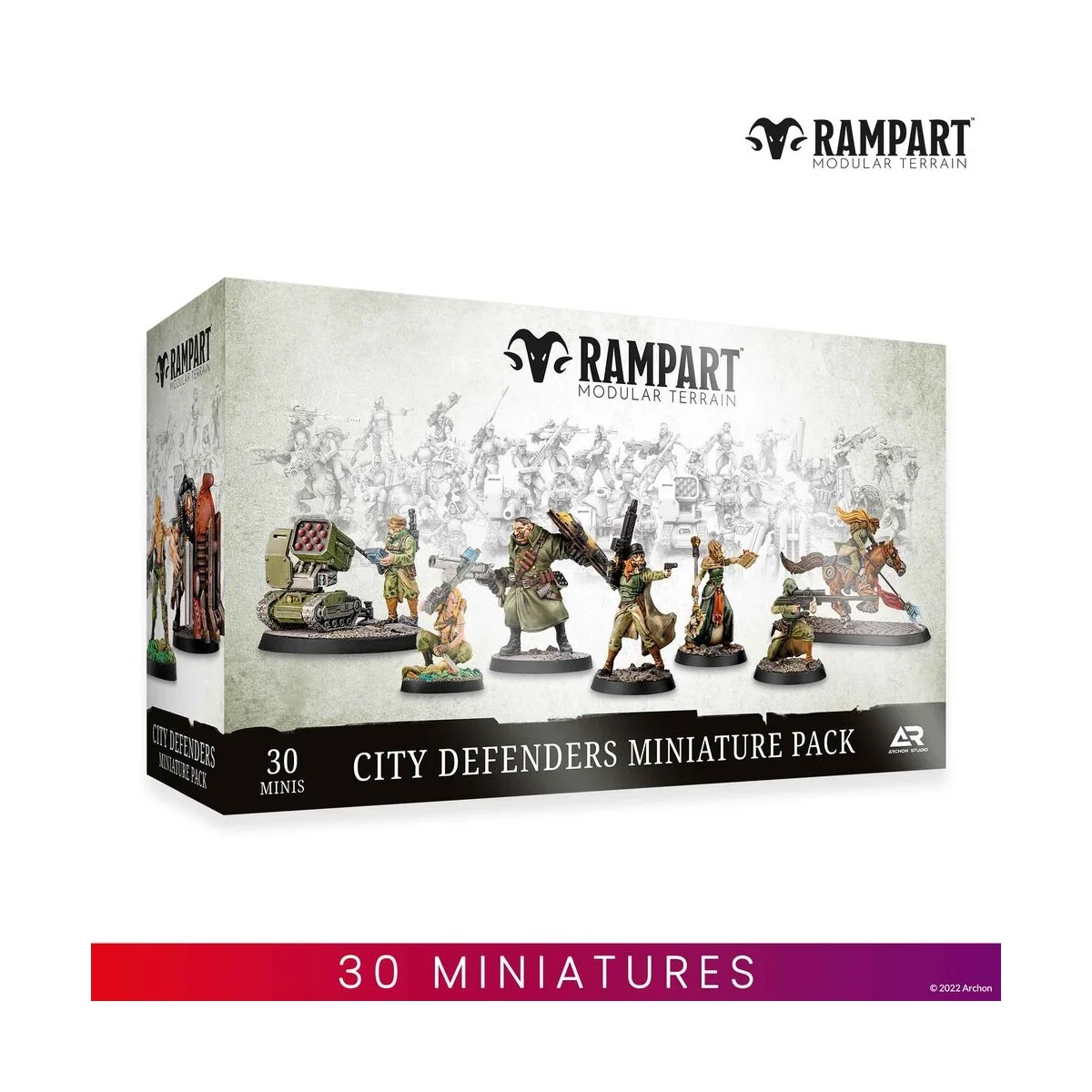 Modular Terrain: CITY DEFENDERS MINIATURE PACK - Archon Studio RAM0003