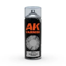Semi-Gloss varnish - Spray 400ml (Includes 2 nozzles) - AK Interact...