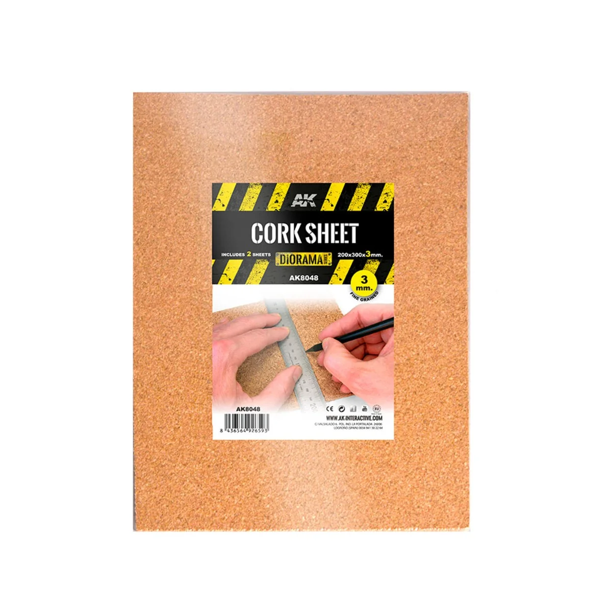 CORK SHEETS - FINE GRAINED / LAMINAS CORCHO - GRANO FINO - 200 x 30...