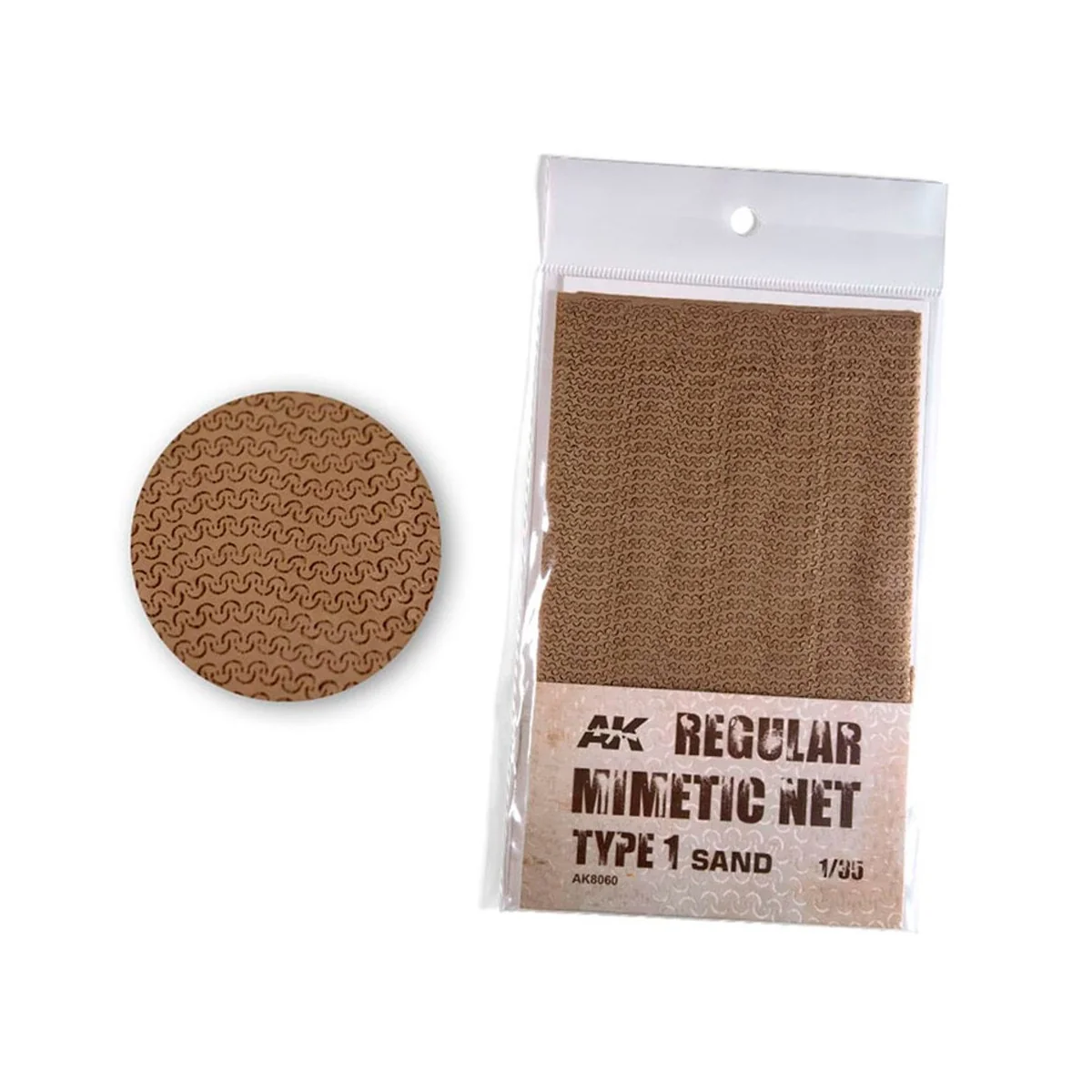 REGULAR CAMOUFLAGE NET Type 1 SAND - AK Interactive AK8060