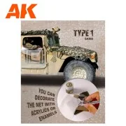 REGULAR CAMOUFLAGE NET Type 1 SAND - AK Interactive AK8060