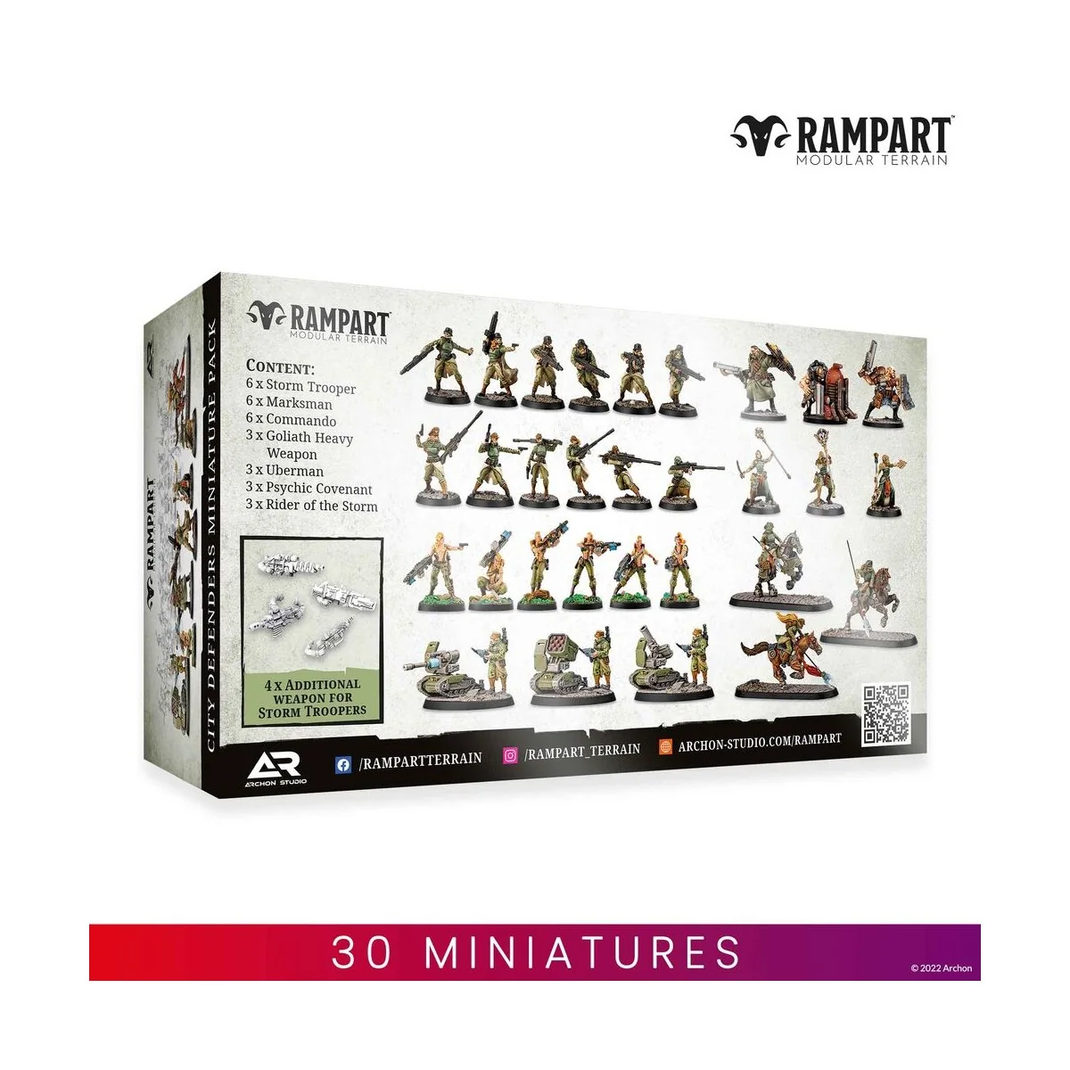 Modular Terrain: CITY DEFENDERS MINIATURE PACK - Archon Studio RAM0003