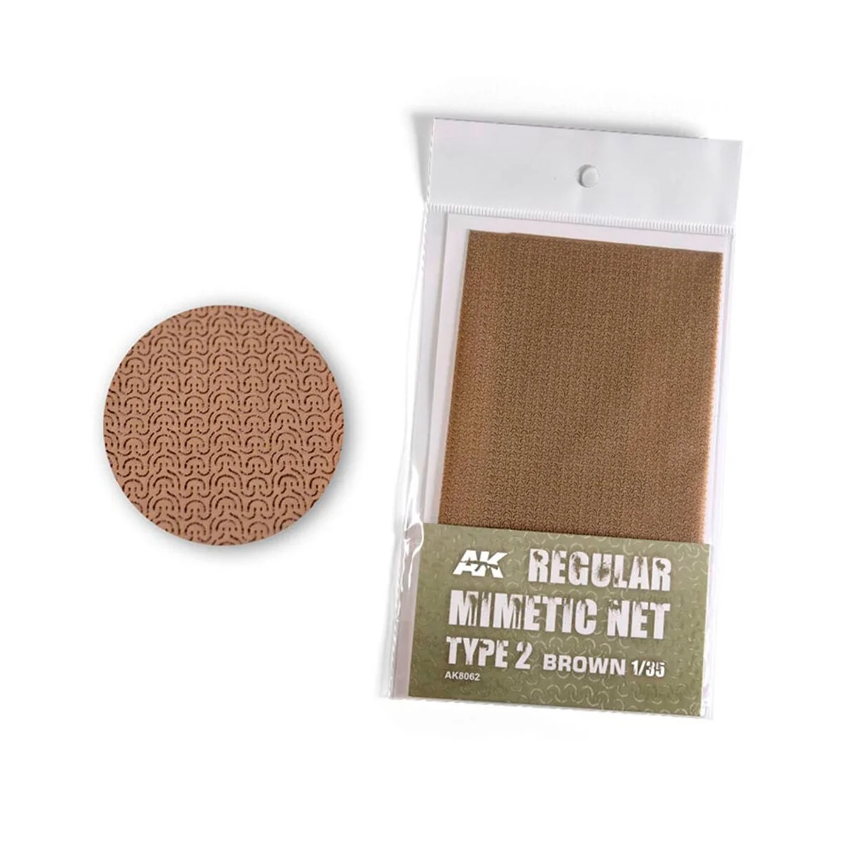REGULAR CAMOUFLAGE NET Type 2 BROWN - AK Interactive AK8062