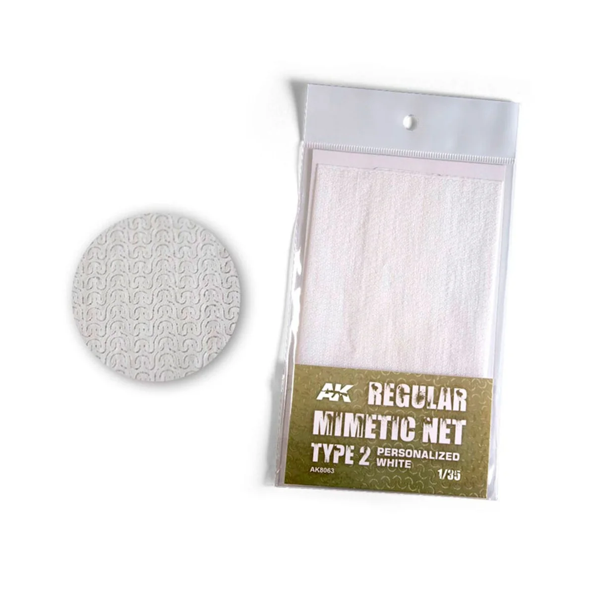REGULAR CAMOUFLAGE NETType 2 PERSONALIZED WHITE - AK Interactive AK...