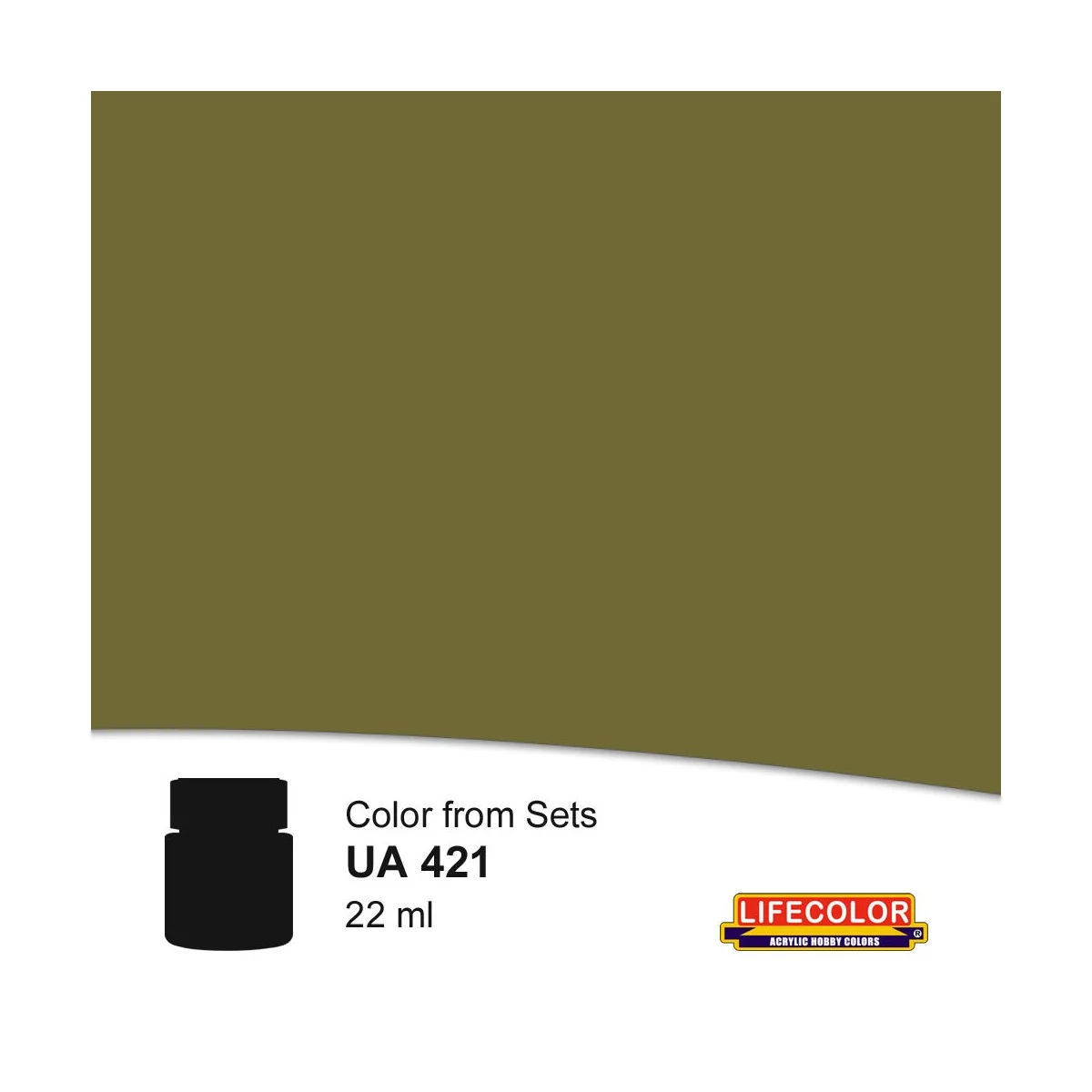 Olive Drab M1943 22 ml - Lifecolor NUA421 Olive Drab M1943 22 ml - Lifecolor NUA421