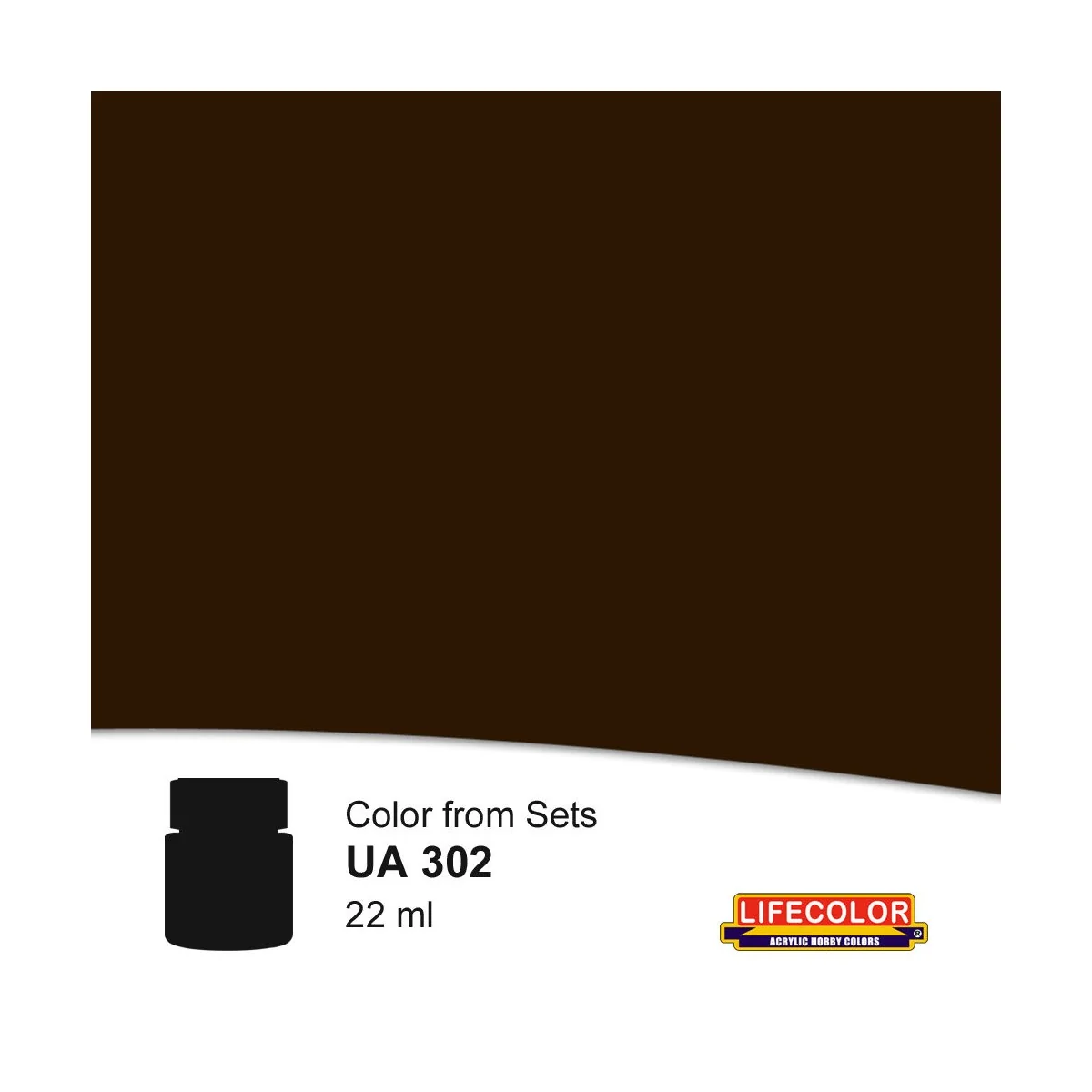 Brown 22 ml - Lifecolor NUA302 Brown 22 ml - Lifecolor NUA302