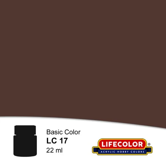 Matt Brown 22 ml - Lifecolor NLC17 Matt Brown 22 ml - Lifecolor NLC17