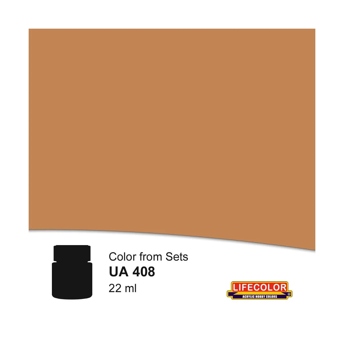 Light Brown 22 ml - Lifecolor NUA408 Light Brown 22 ml - Lifecolor NUA408