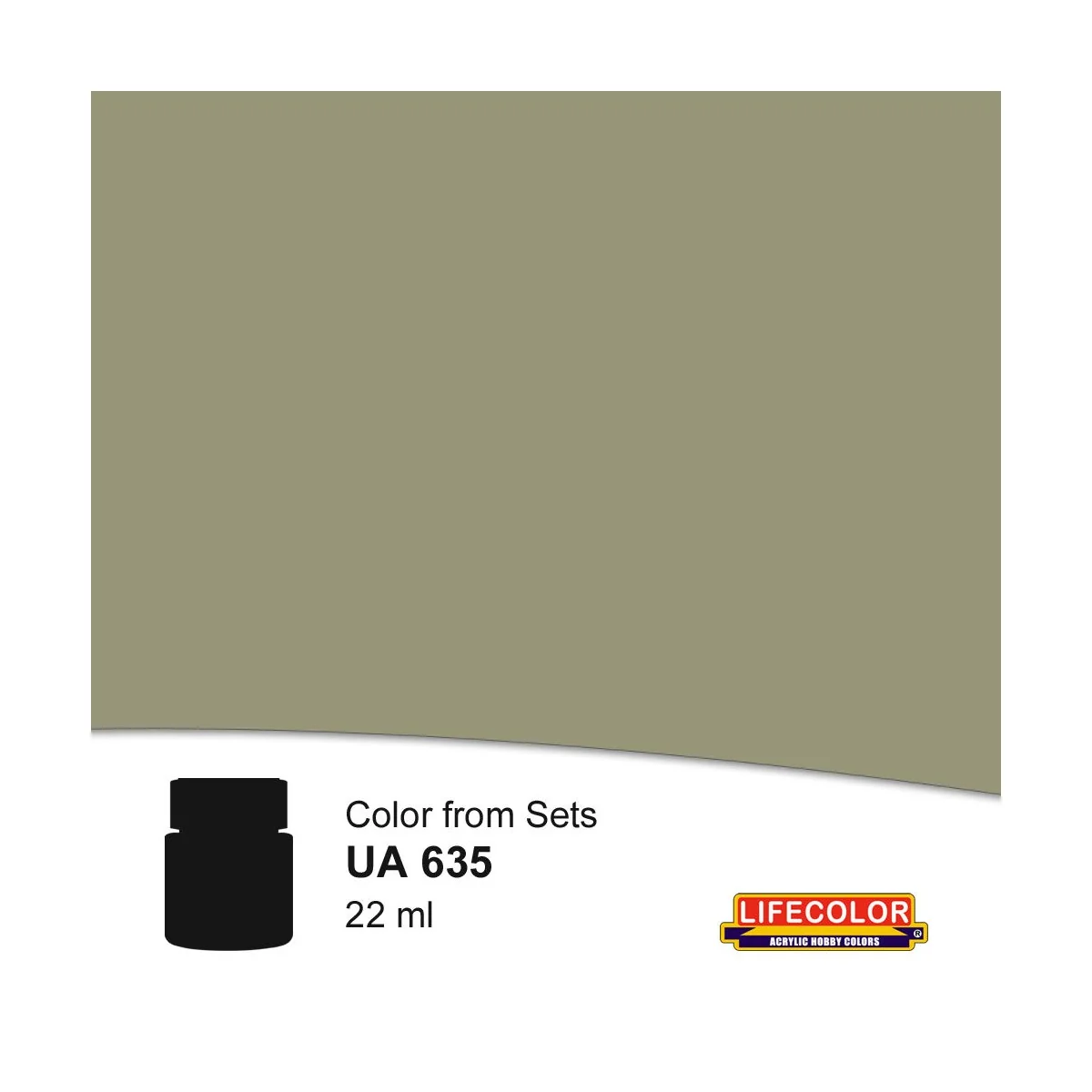 Medium Green-Grey MS3 22 ml - Lifecolor NUA635