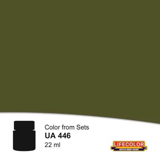 Helmet Dark Green 22 ml - Lifecolor NUA446 Helmet Dark Green 22 ml - Lifecolor NUA446