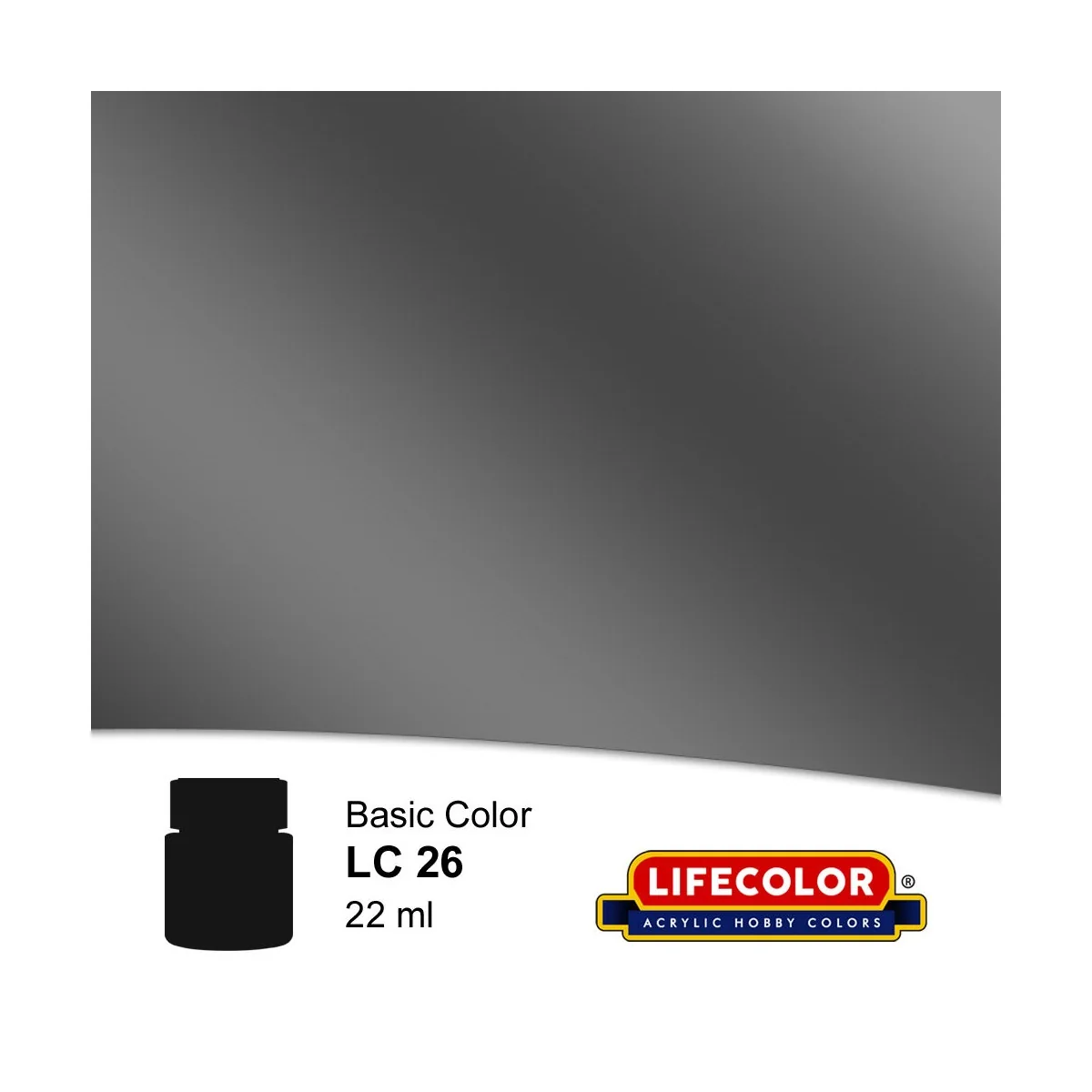Matt Gun Metal 22 ml - Lifecolor NLC26 Matt Gun Metal 22 ml - Lifecolor NLC26