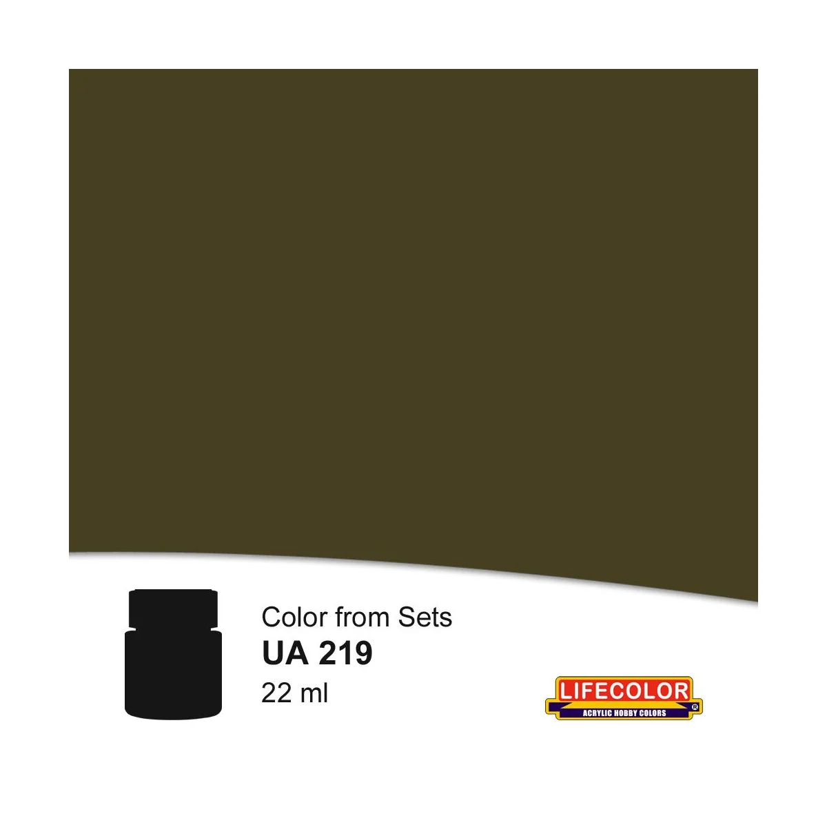 Olive Drab 22 ml - Lifecolor NUA219 Olive Drab 22 ml - Lifecolor NUA219