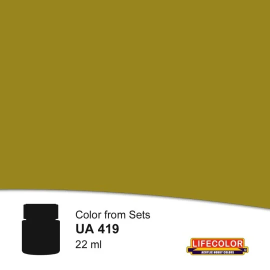 Olive Drab Light Mustard 22 ml - Lifecolor NUA419 Olive Drab Light Mustard 22 ml - Lifecolor NUA419
