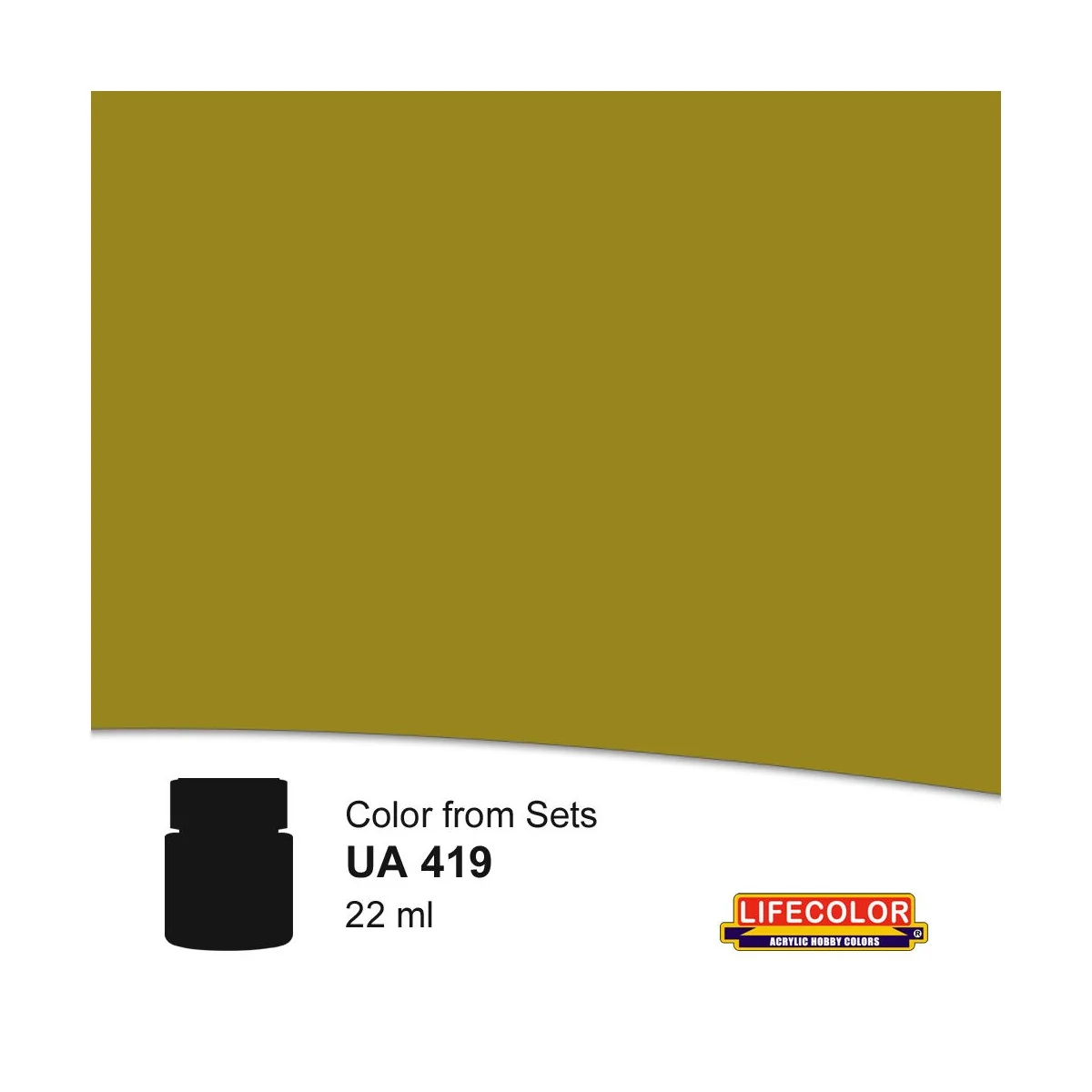 Olive Drab Light Mustard 22 ml - Lifecolor NUA419 Olive Drab Light Mustard 22 ml - Lifecolor NUA419