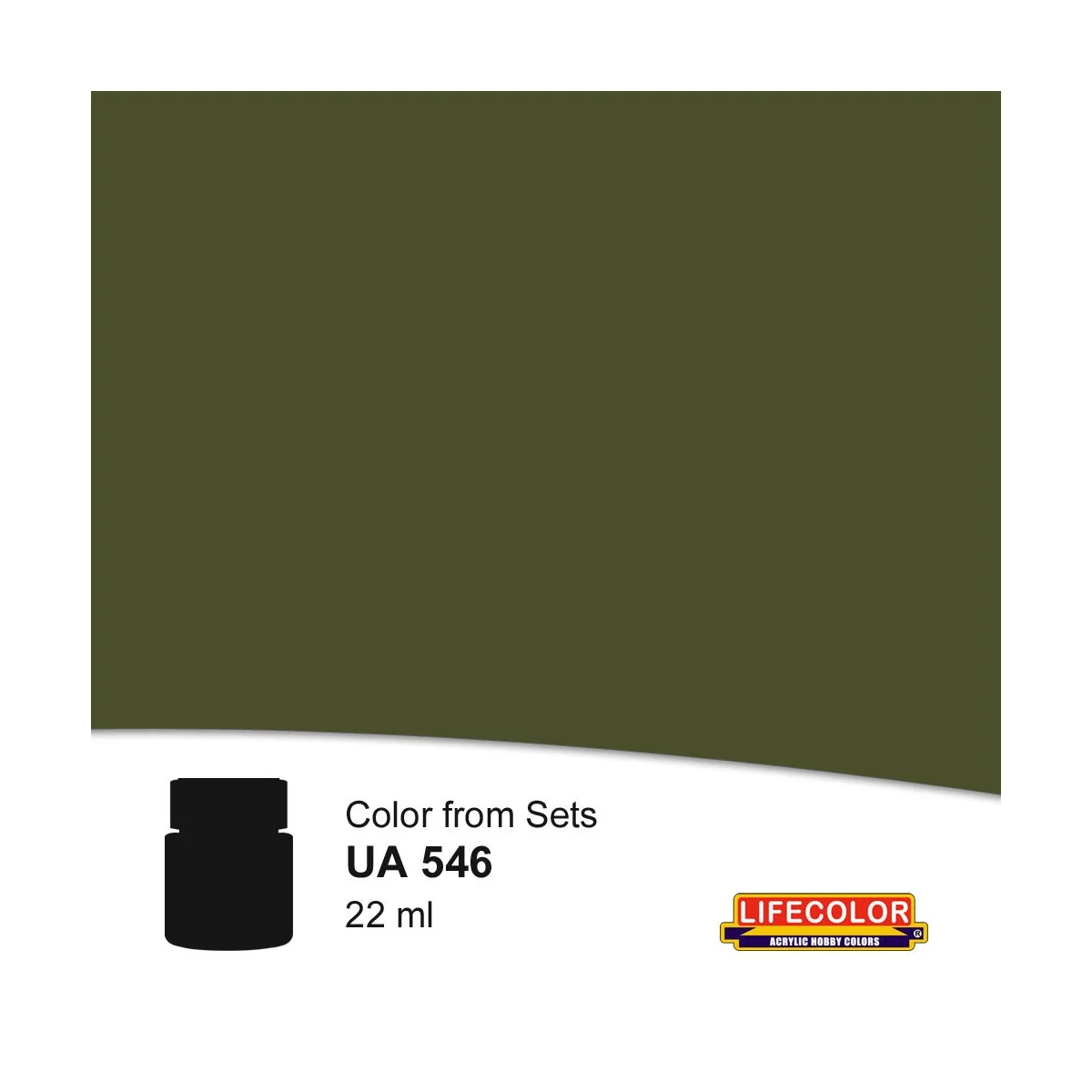 Dark Green 22 ml - Lifecolor NUA546 Dark Green 22 ml - Lifecolor NUA546