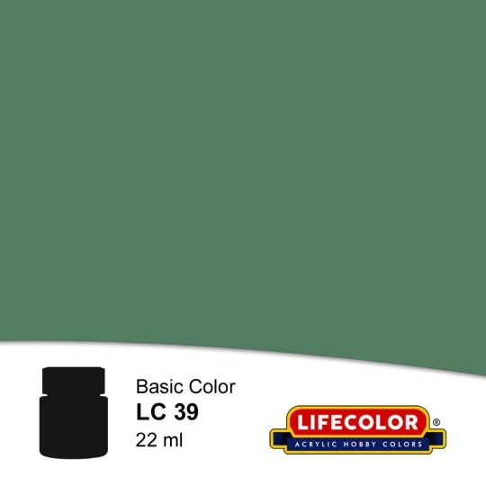 Matt Artillery Green 22 ml - Lifecolor NLC39 Matt Artillery Green 22 ml - Lifecolor NLC39