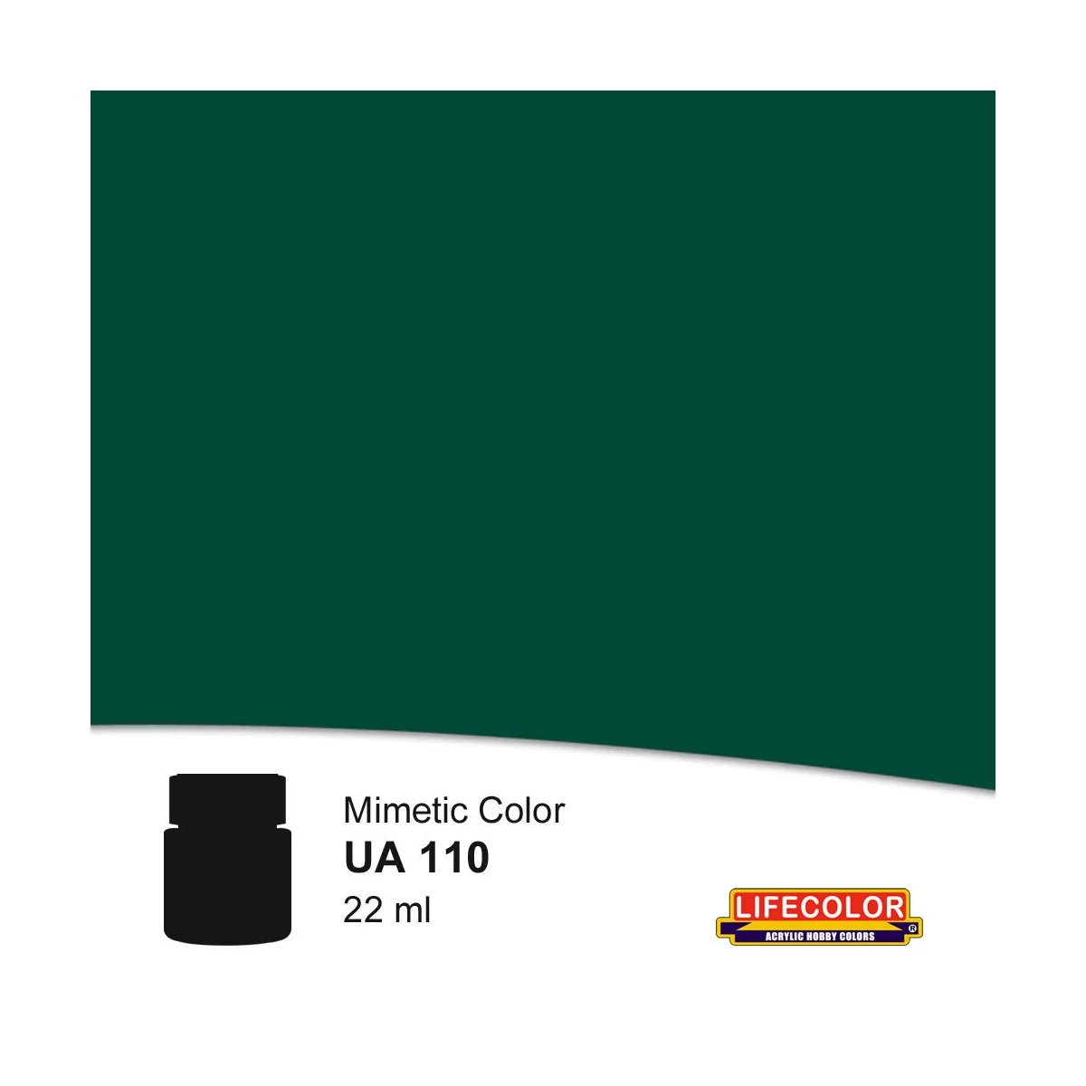 Dark Green 22 ml - Lifecolor NUA110 Dark Green 22 ml - Lifecolor NUA110