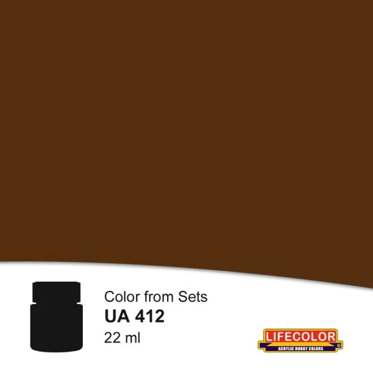 Extra Dark Brown 22 ml - Lifecolor NUA412