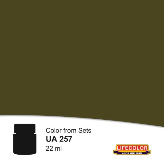 Olive Drab Deep Shade 22 ml - Lifecolor NUA257 Olive Drab Deep Shade 22 ml - Lifecolor NUA257