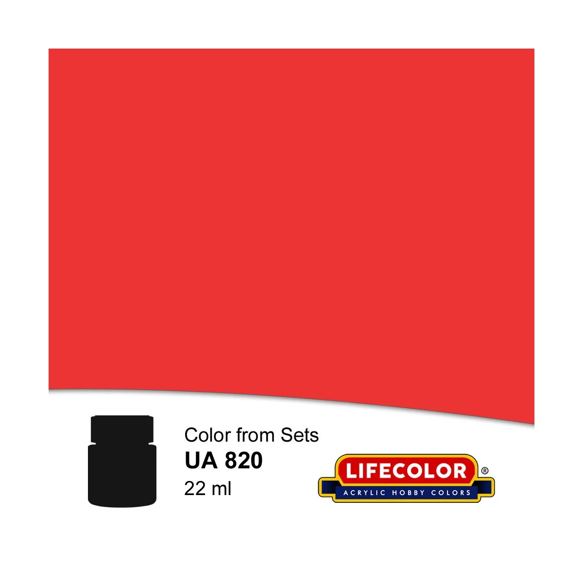 Signal Red 22 ml - Lifecolor NUA820 Signal Red 22 ml - Lifecolor NUA820