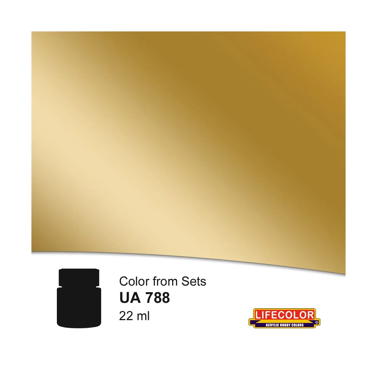 New Shell Brass Shade 1 22 ml - Lifecolor NUA788 New Shell Brass Shade 1 22 ml - Lifecolor NUA788