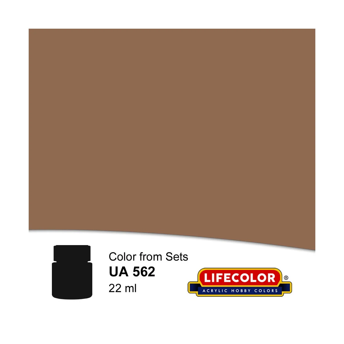 Dark Tan 22 ml - Lifecolor NUA562 Dark Tan 22 ml - Lifecolor NUA562